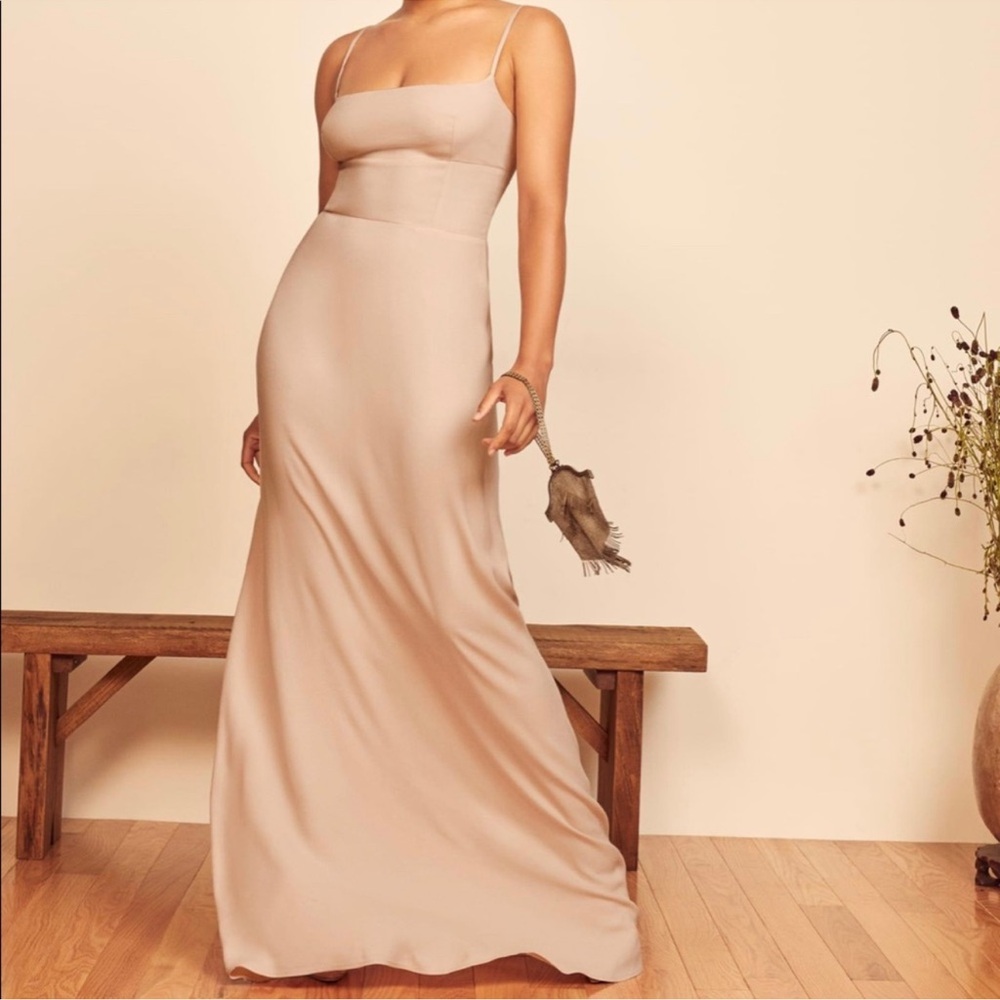 Reformation Champagne Dress